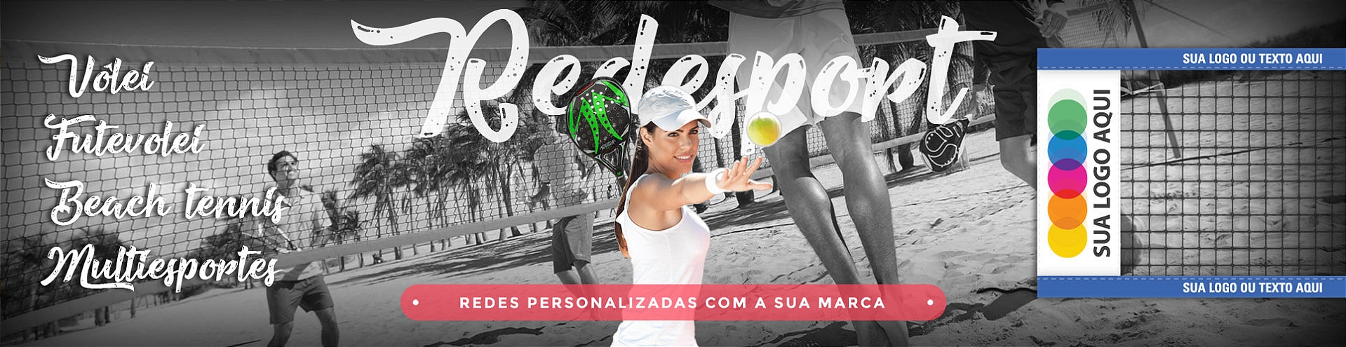 Banner Redes Personalizadas Logo e Marca