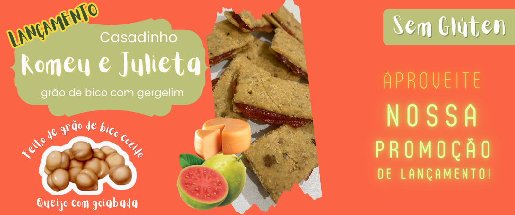Snack Casadinho Romeu e Julieta Queijo com Goiabada Sem Gluten