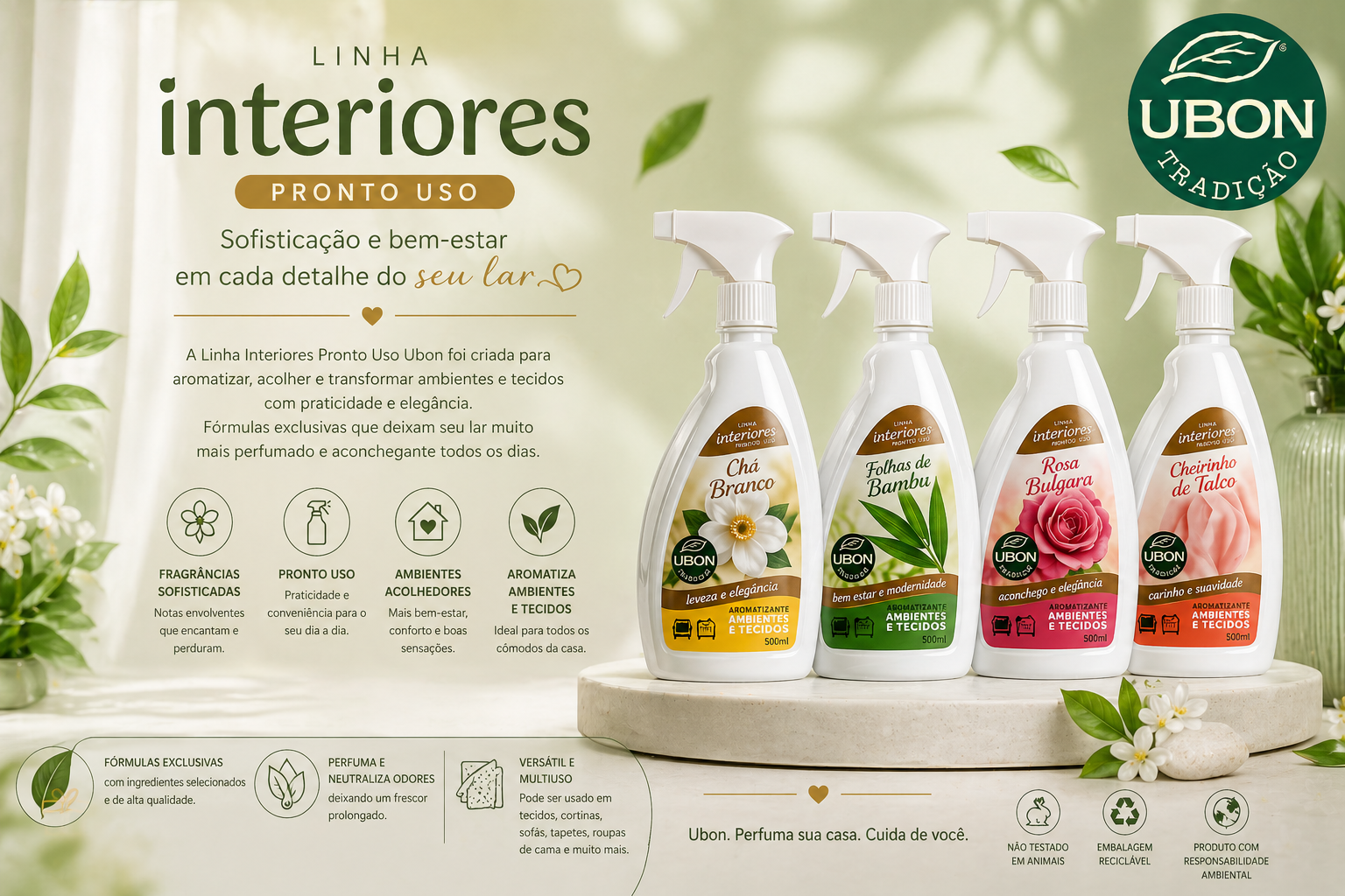 linha interiores pronto uso 500ml