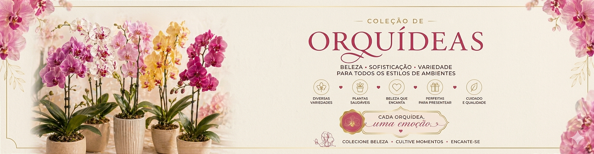 Coleção de Orquídeas Premium