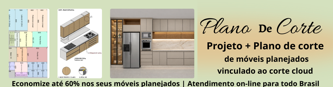 Plano de corte móveis planejados