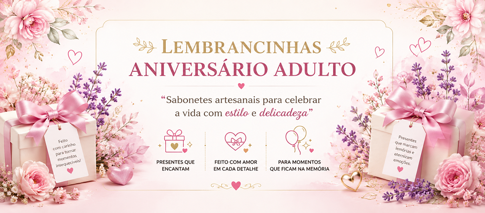 Lembrancinhas de Aniversário Adulto