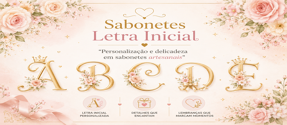 Sabonetes Letra Inicial