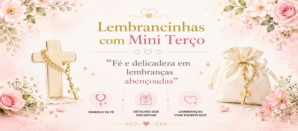 Lembrancinhas com Mini Terço