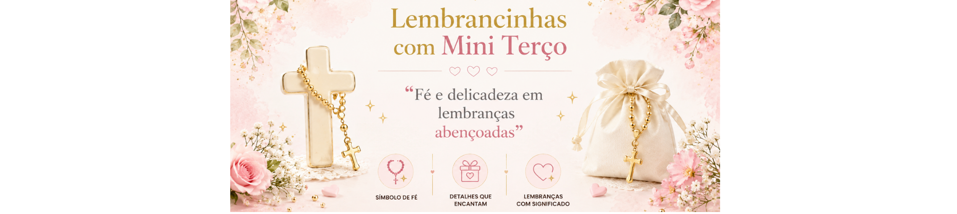 Lembrancinhas com Mini Terço