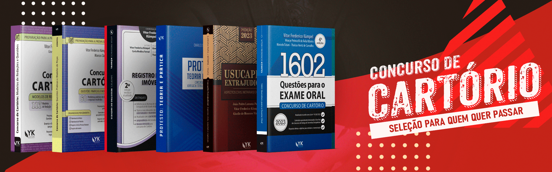 Banner Livros para Concurso de Cartório