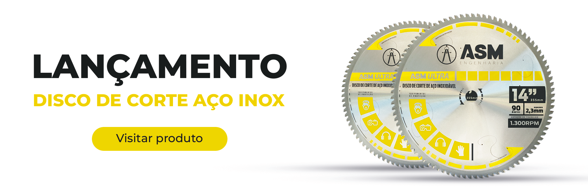 Banner lançamento disco inox