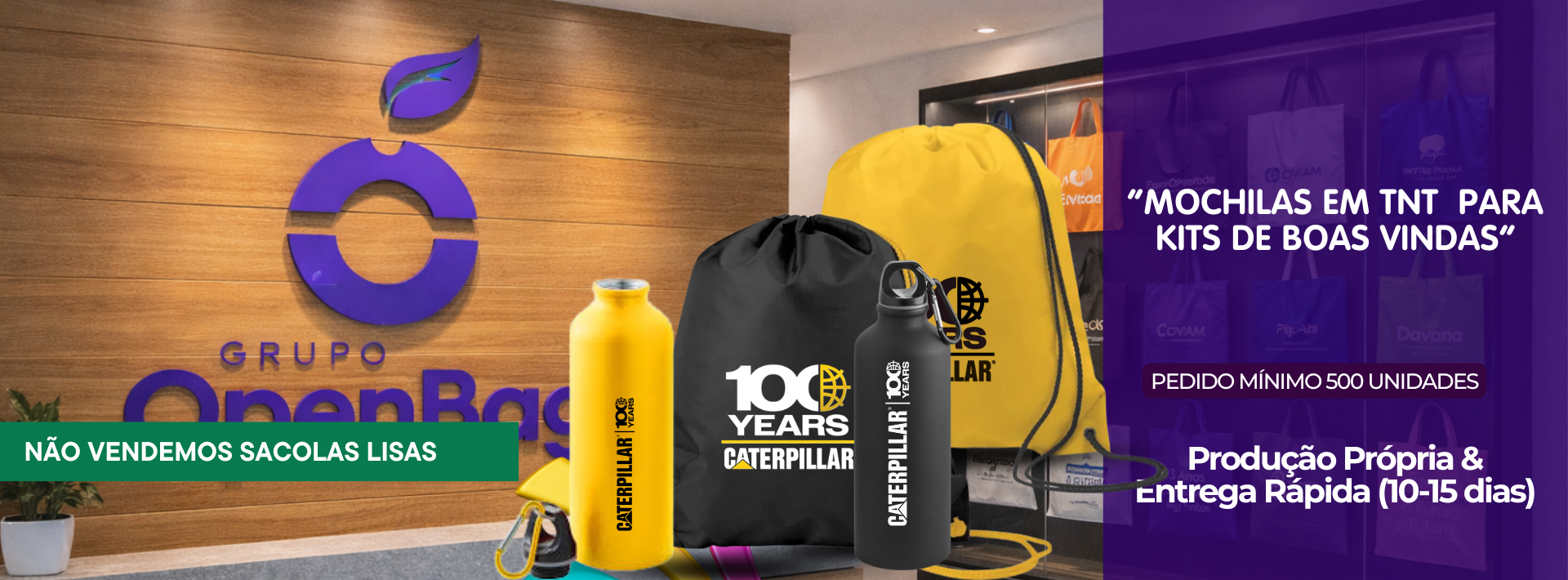 MOCHILAS EM TNT PARA KITS