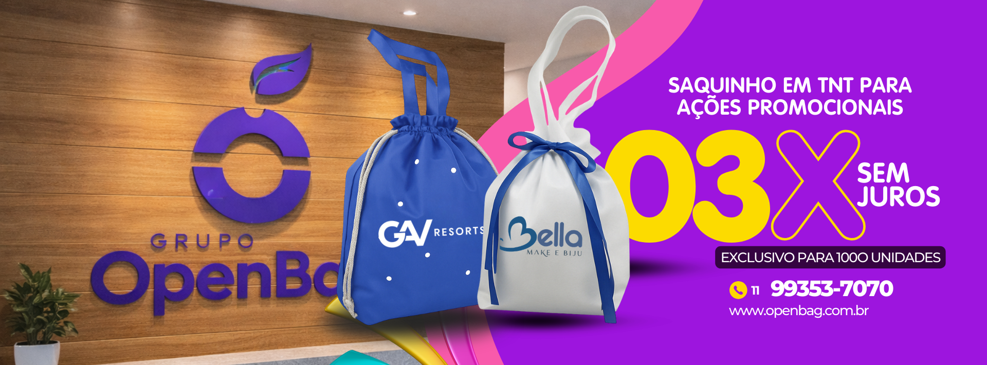 SAQUINHOS EM TNT PARA PRESENTES