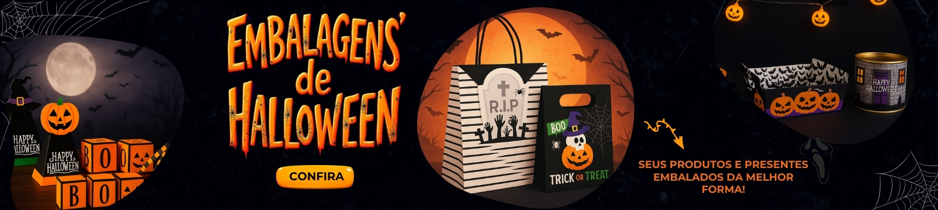 Banner Embalagens de Halloween 2025