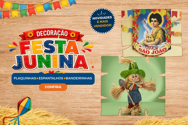 Banner Festa Junina 2026 Decorações mobile
