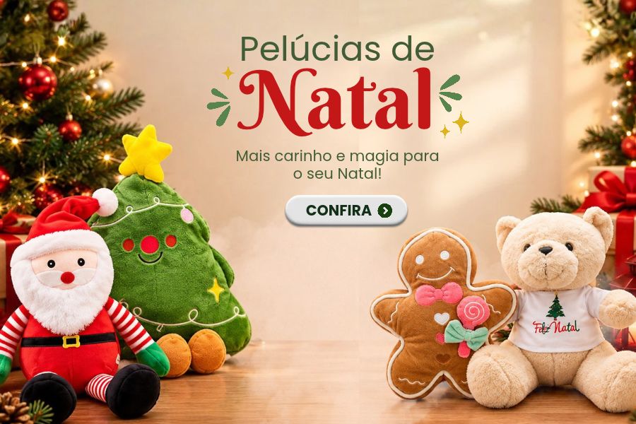 Banner Pelúcias de Natal 2026 mobile