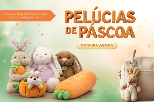 Banner Pelúcias de Pascoa 2026 mobile