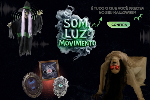 Banner Som Luz e Movimento Halloween 2025 mobile