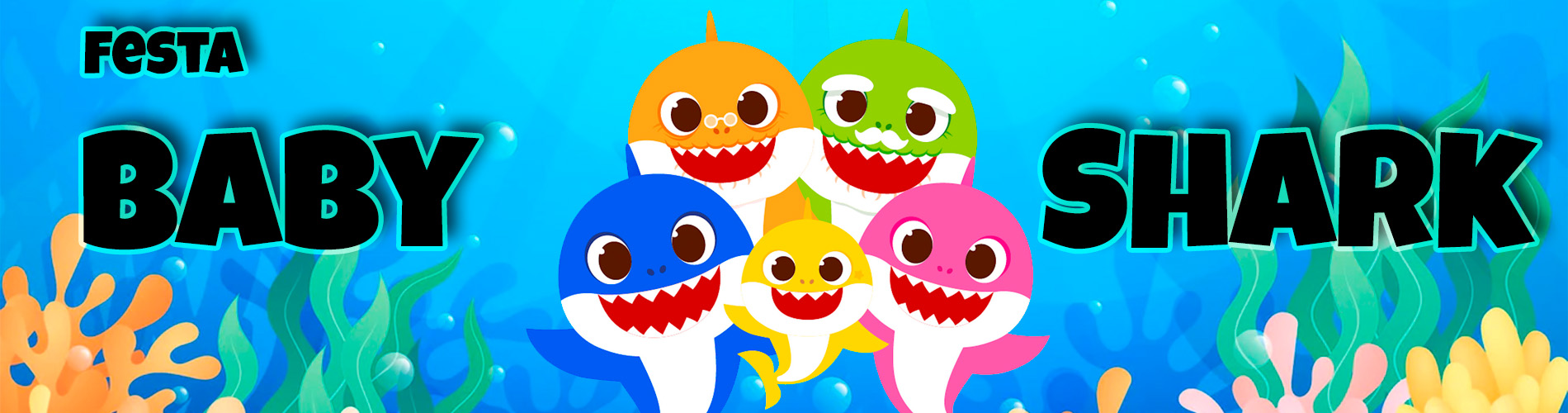 Banner Festa Baby Shark - Desktop