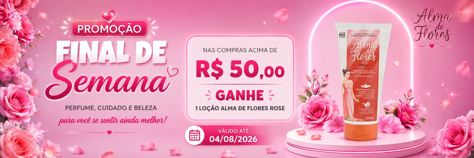 Promo loção Rose