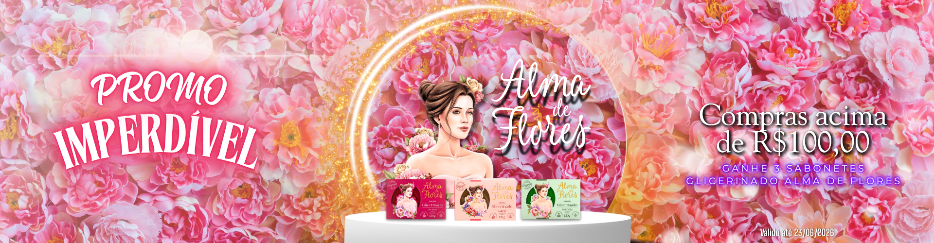 Sabonete Alma de flores Glicerinado