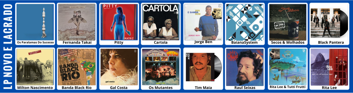 LP - NOVOS E LACRADOS.
