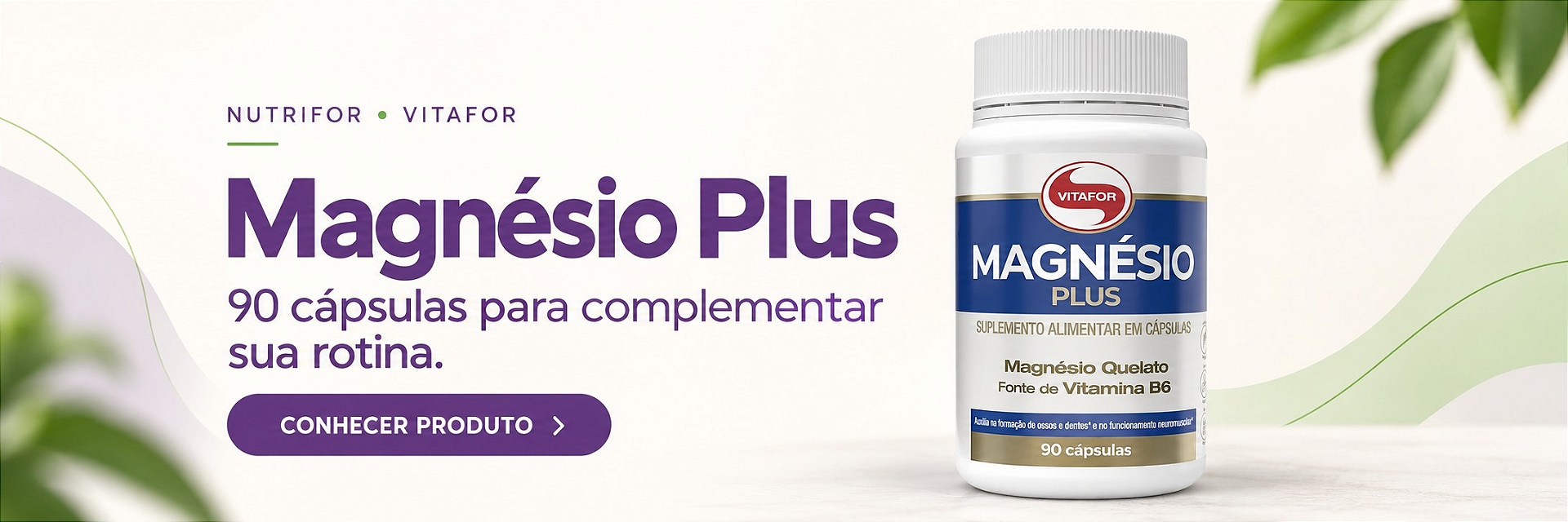 Vitafor - Magnésio Plus 90 cápsulas