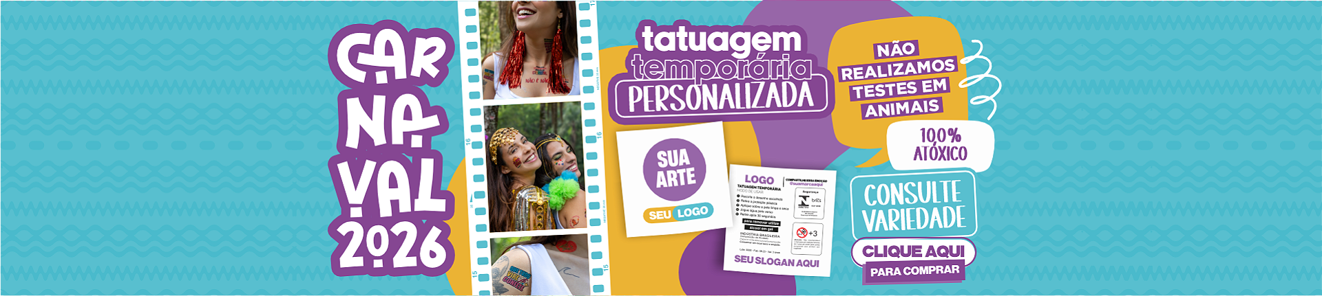 Banner personalizado - carnaval 2026