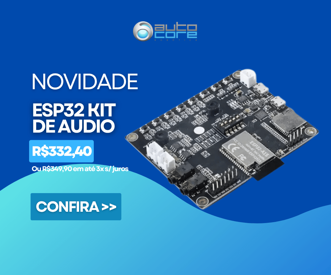 NOVIDADE esp32 audio kit mobile