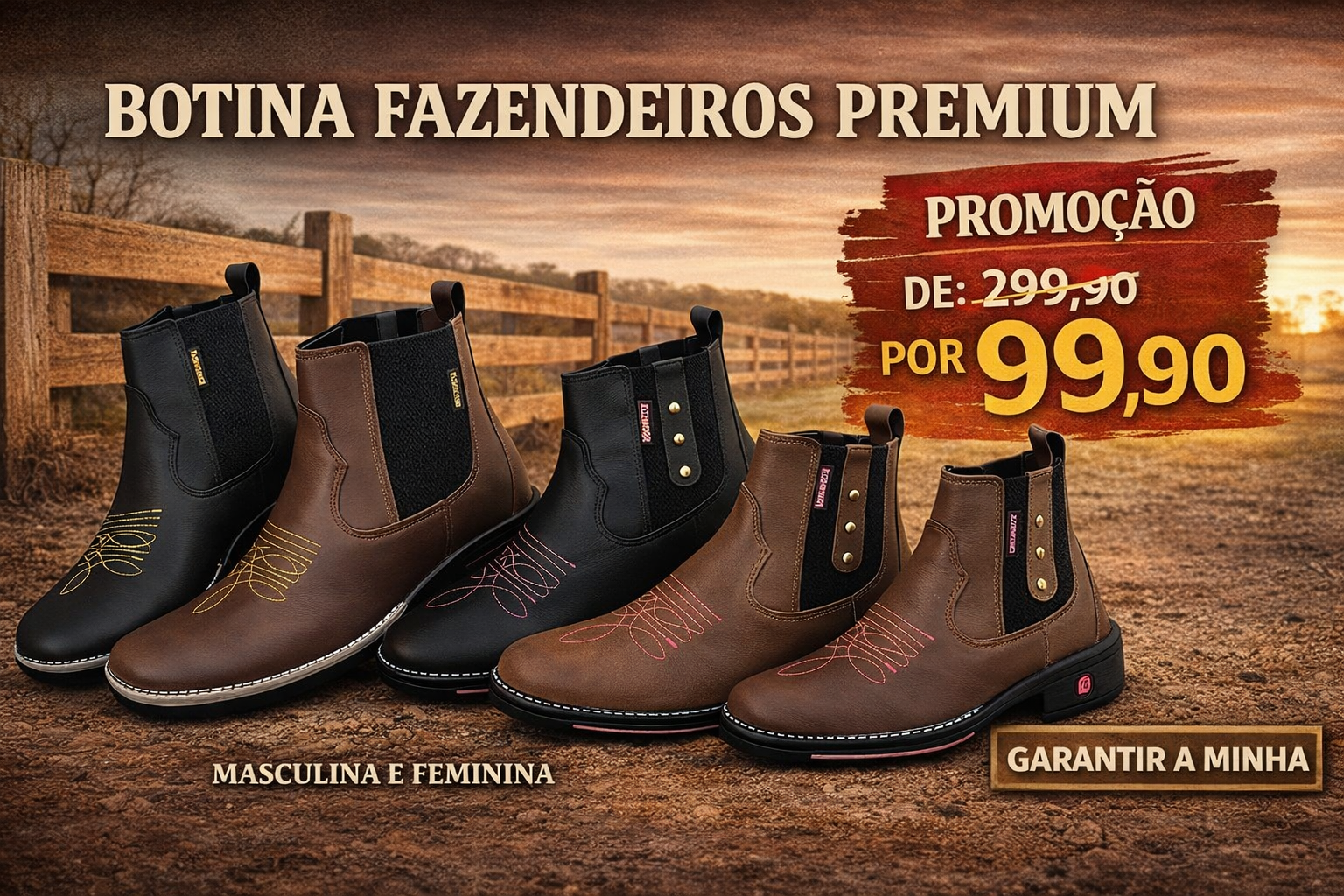 Banner Botinas Promoção