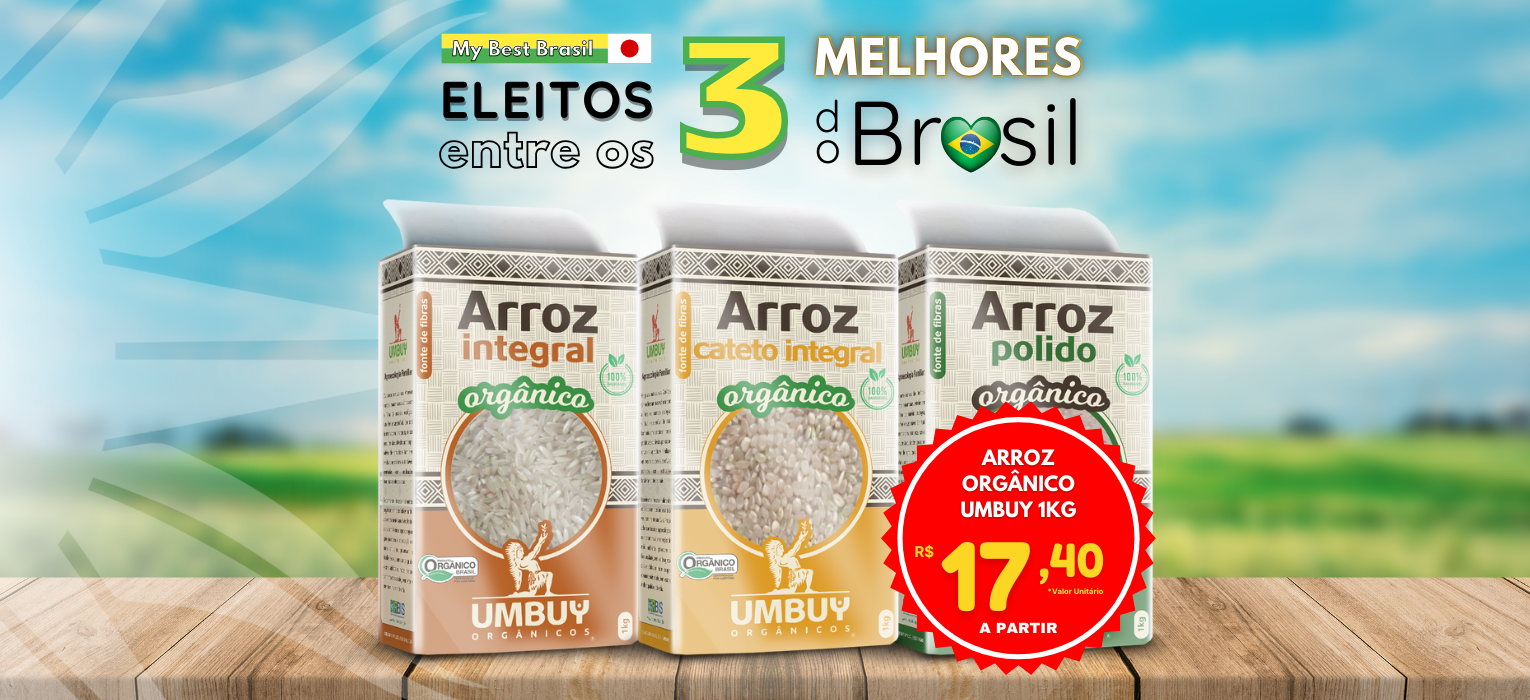 Arroz Orgânico Umbuy Melhores do Brasil