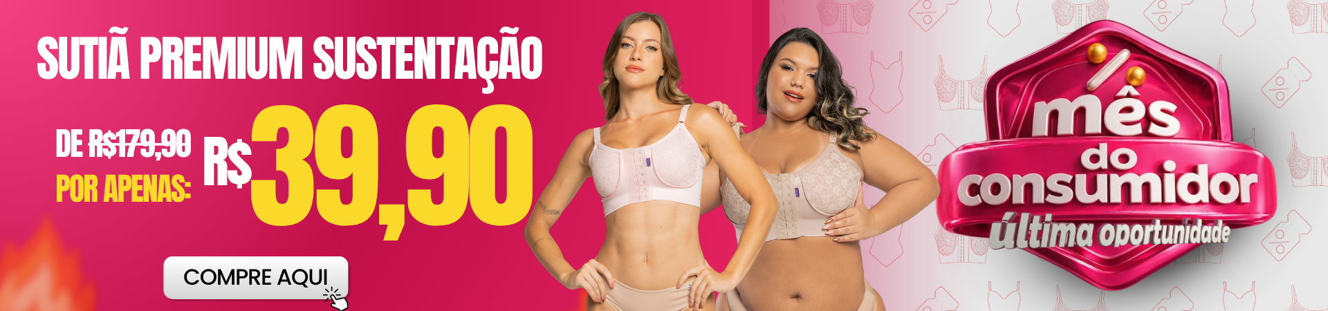 Banner Sutiã Premium Sustentação