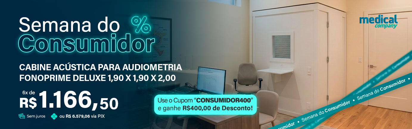 [CONSUMIDOR] CABINE ACÚSTICA PARA AUDIOMETRIA FONOPRIME DELUXE 1,90 X 1,90 X 2,00