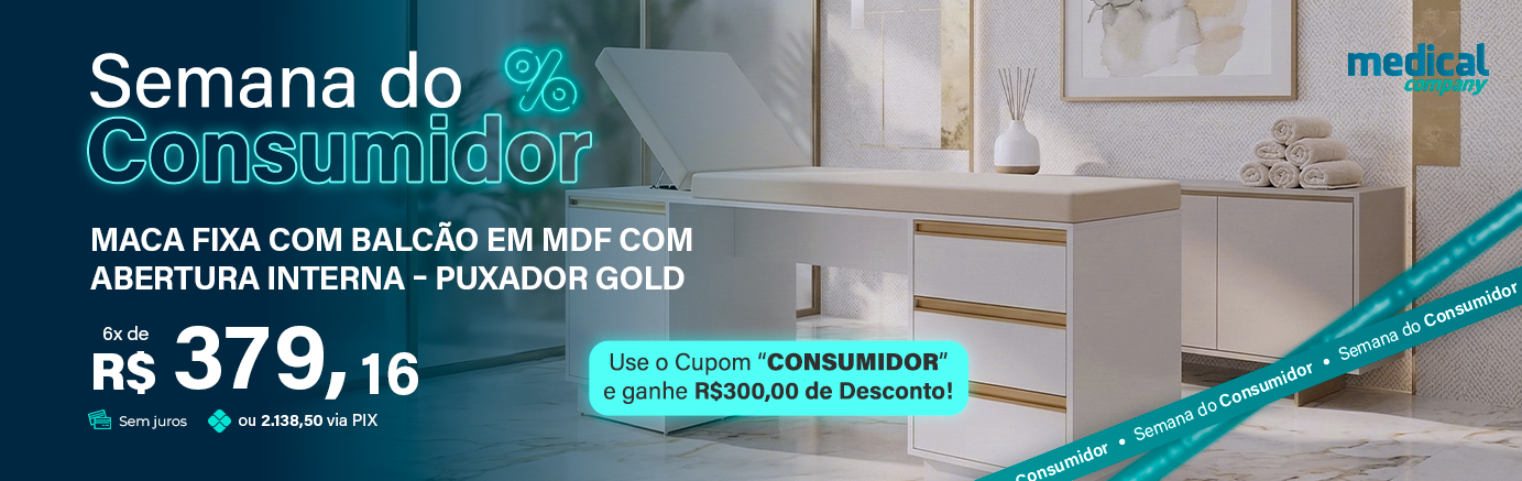 [CONSUMIDOR] MACA FIXA COM BALCÃO EM MDF COM ABERTURA INTERNA - PUXADOR GOLD