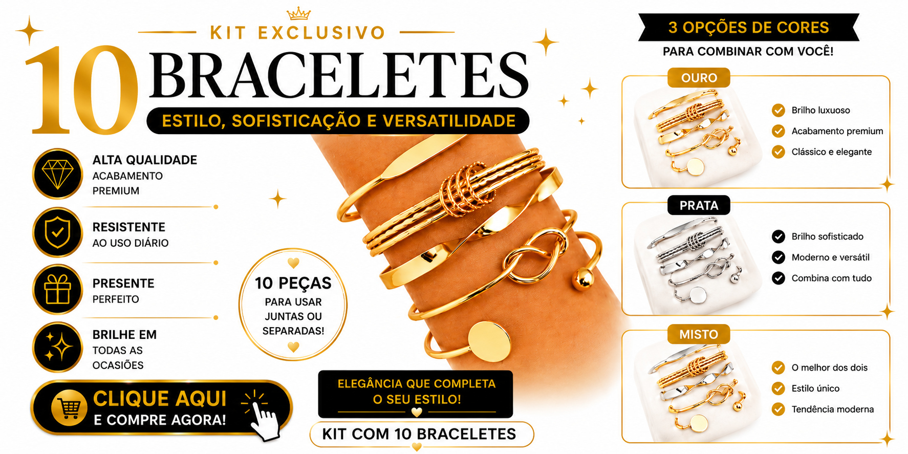 10 BRACELETES