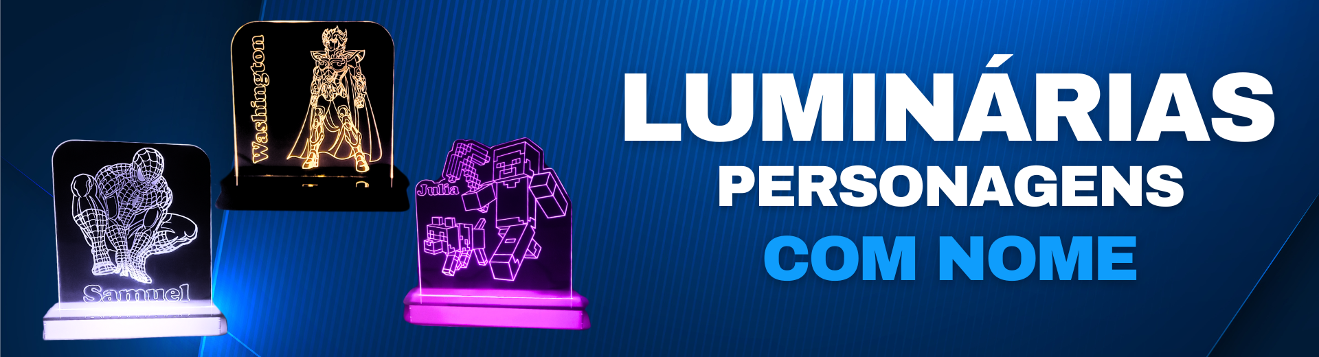 Luminárias Personagens