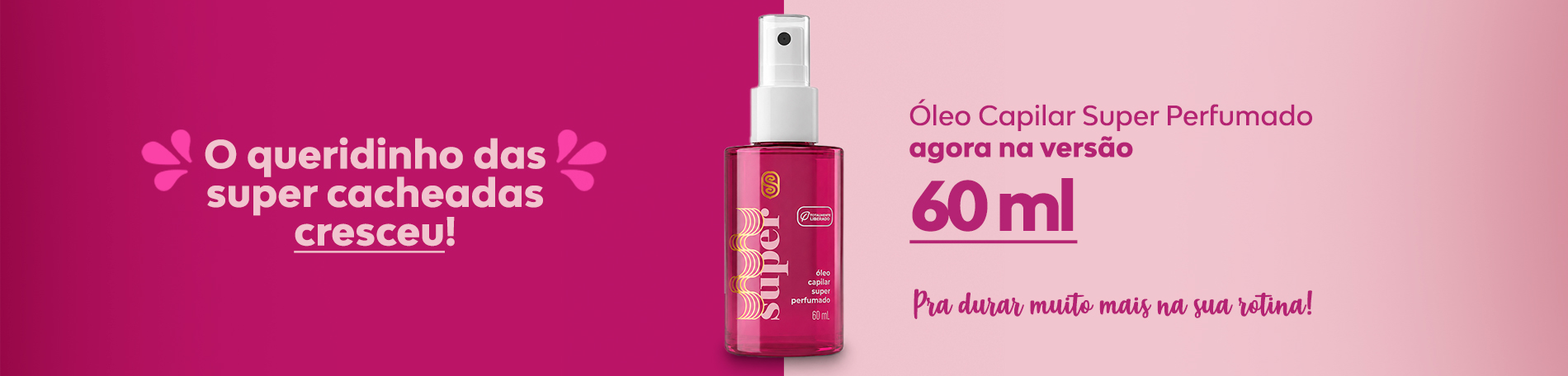 Óleo Capilar Super Perfumado 60 ml