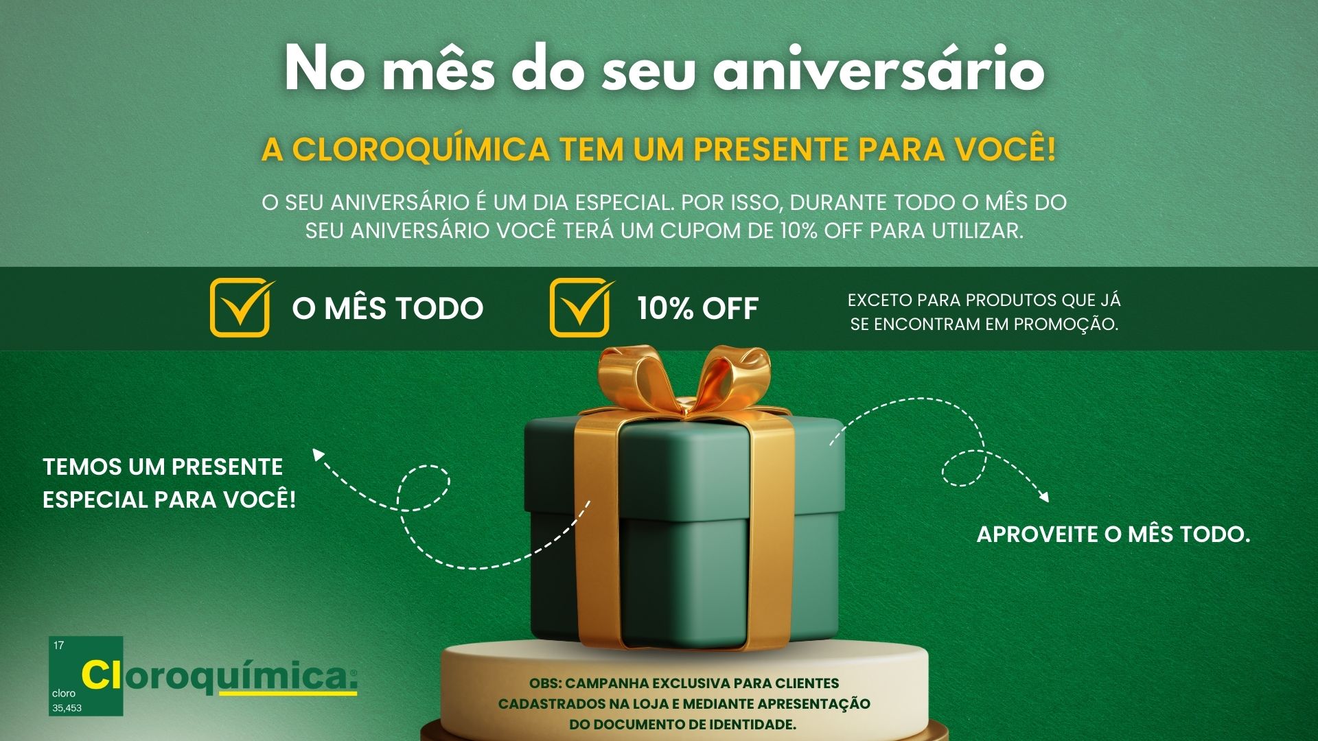 CAMPANHA ANIVERSARIANTE