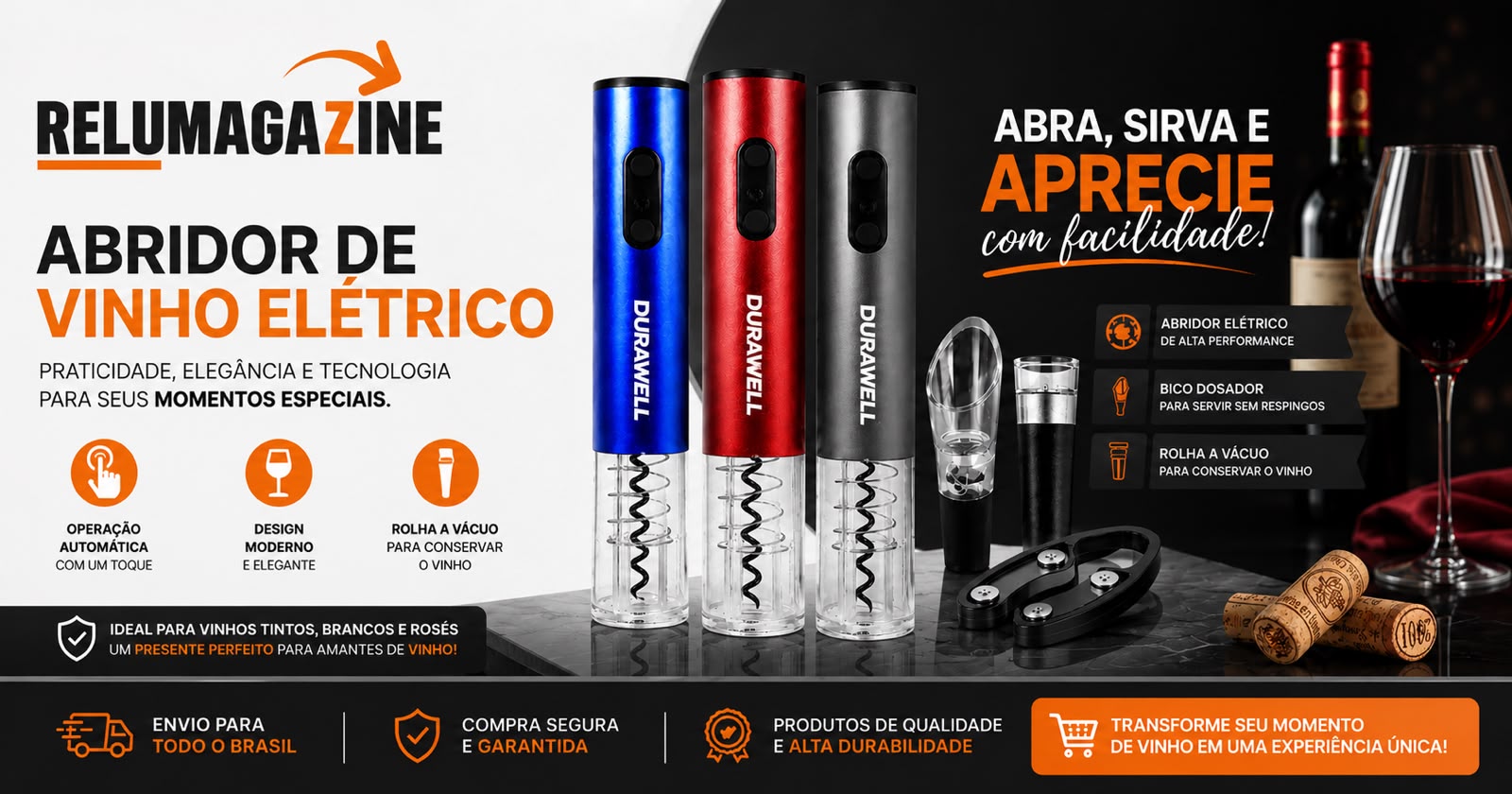 Kit Abridor Vinho