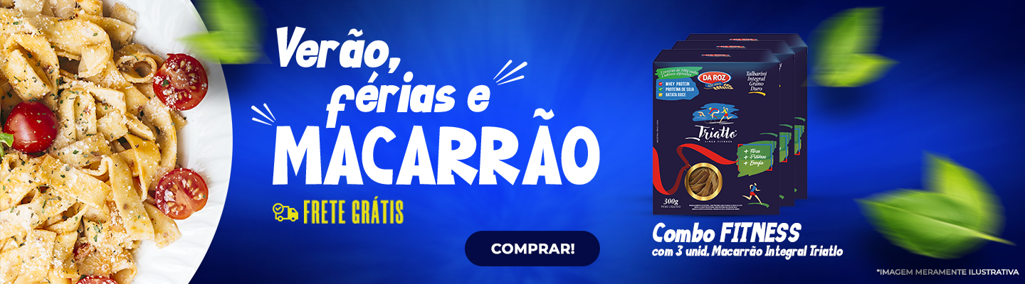 Verão, férias e macarrão - combo Fitness