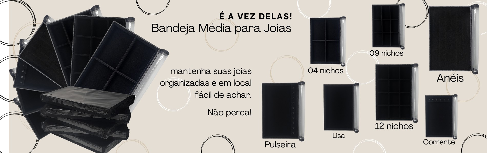 Bandeja Média para Joias