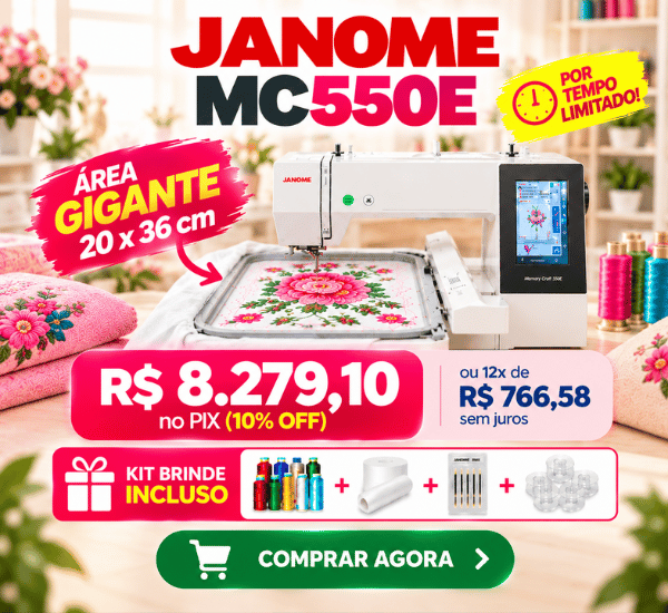Maquina de bordado Janome Mc550e mobile
