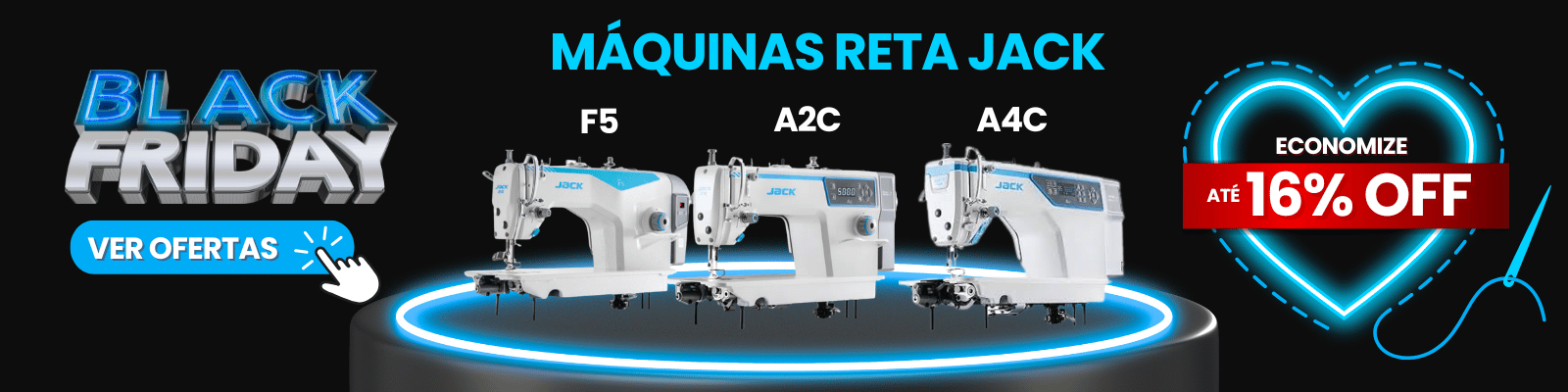 Máquina de Costura Jack Oferta Black Friday