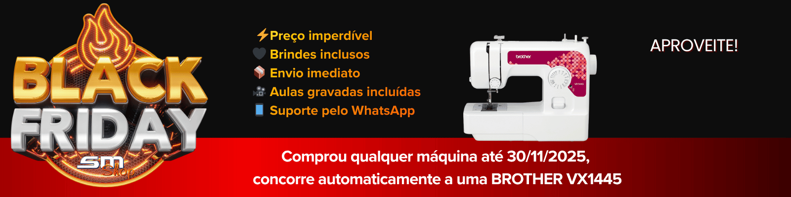 Sorteio Vx1445 Beneficios Black Friday SM SHOP