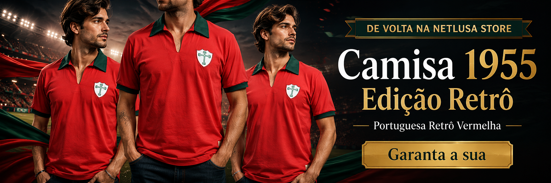Camisa Retrô Portuguesa 1955