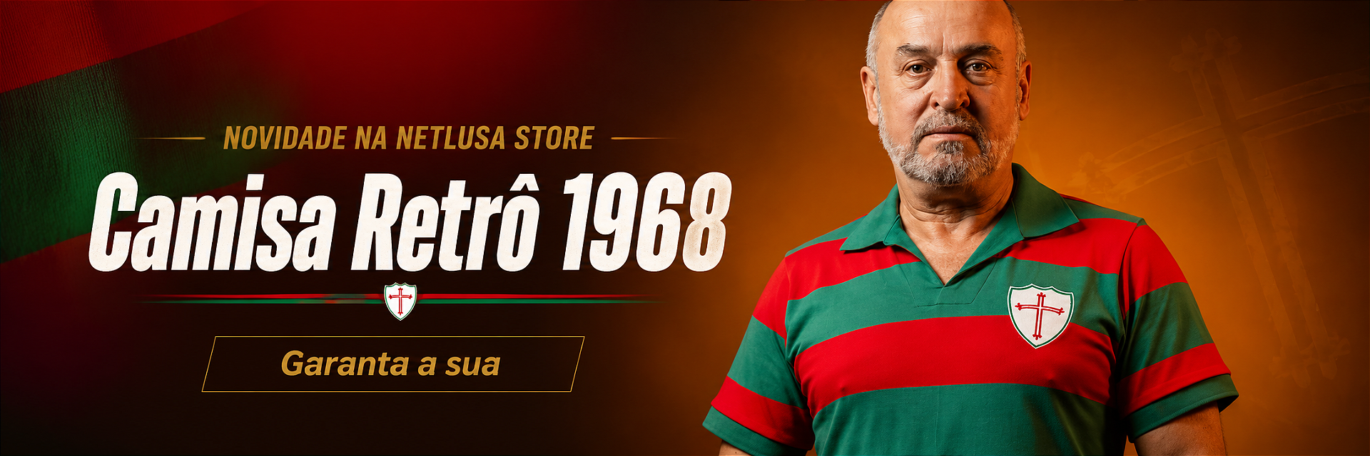 Camisa Retrô Portuguesa 1968