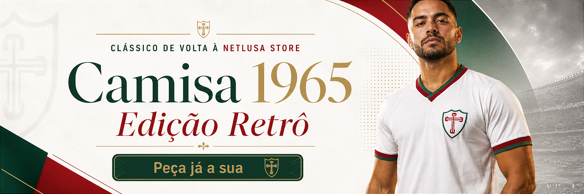 Camisa Retrô Portuguesa 1965