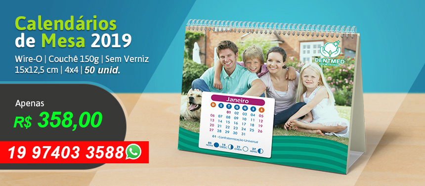 Calendário de mesa