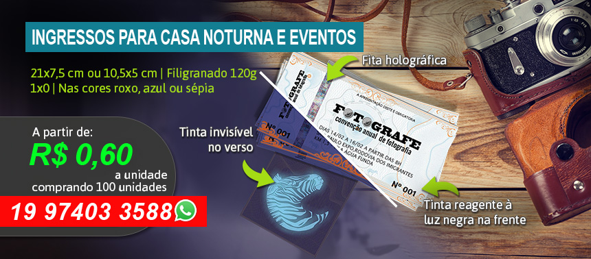 Ingressos para casa noturna