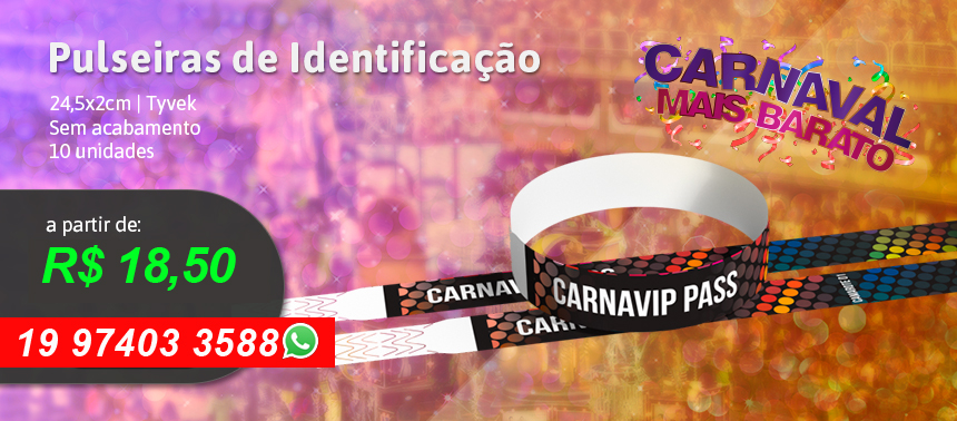 Pulseiras de Identificação