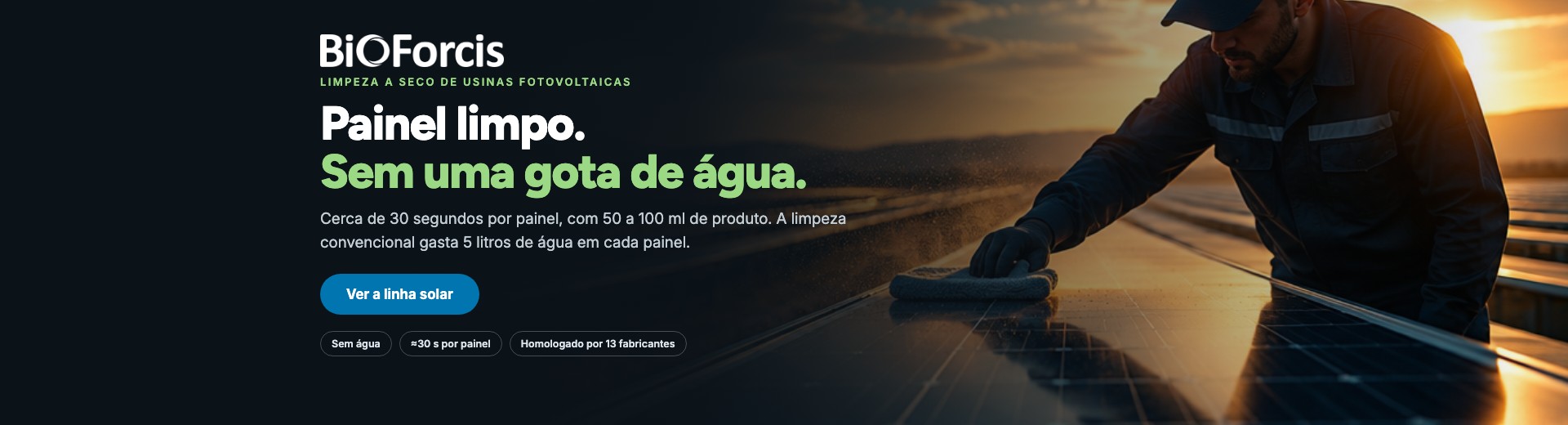 Carrossel 1 - Limpeza de usinas fotovoltaicas