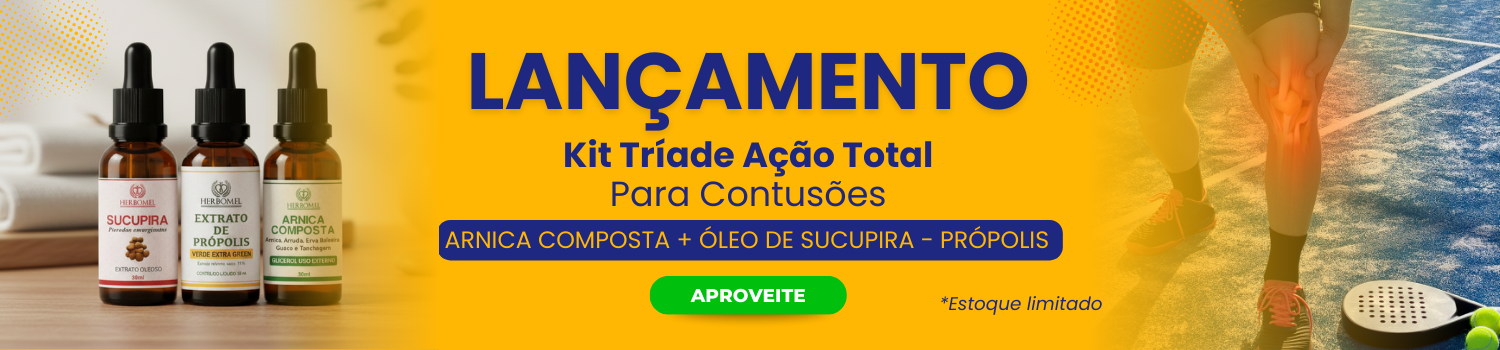 Kit Tríade Ação Total Para Contusões | HerboMel Natural LANÇAMENTO