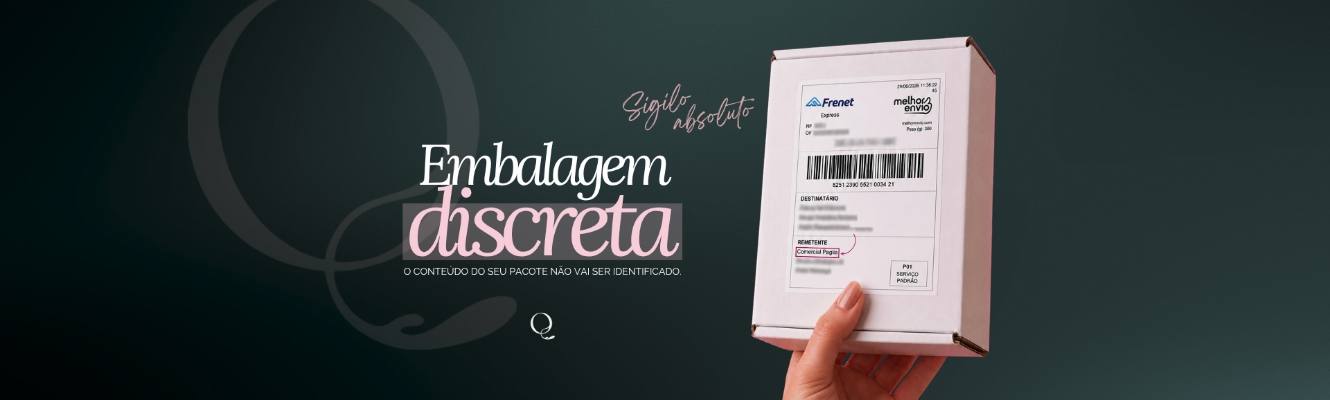 Embalagem discreta