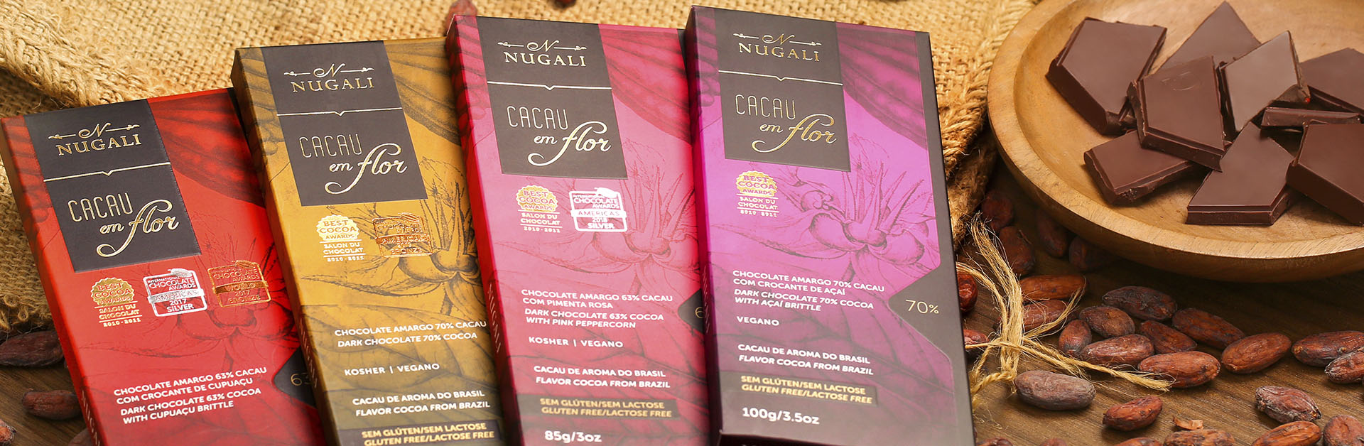 linha cacau em flor nugali